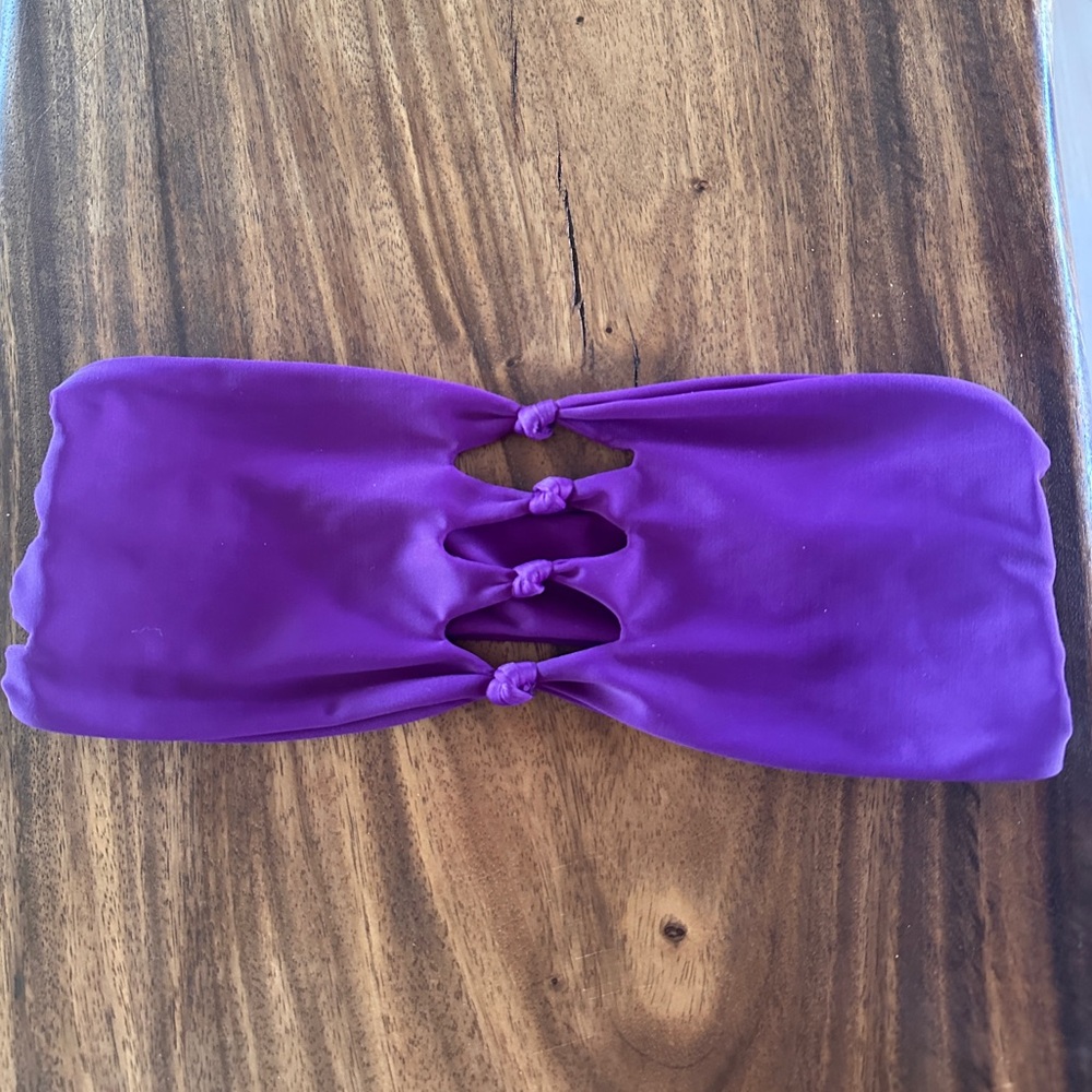 Small Purple Mikoh Bikini Top